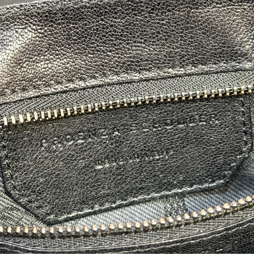 Proenza Schouler PS1 Lamb Leather Moto Clutch in Black